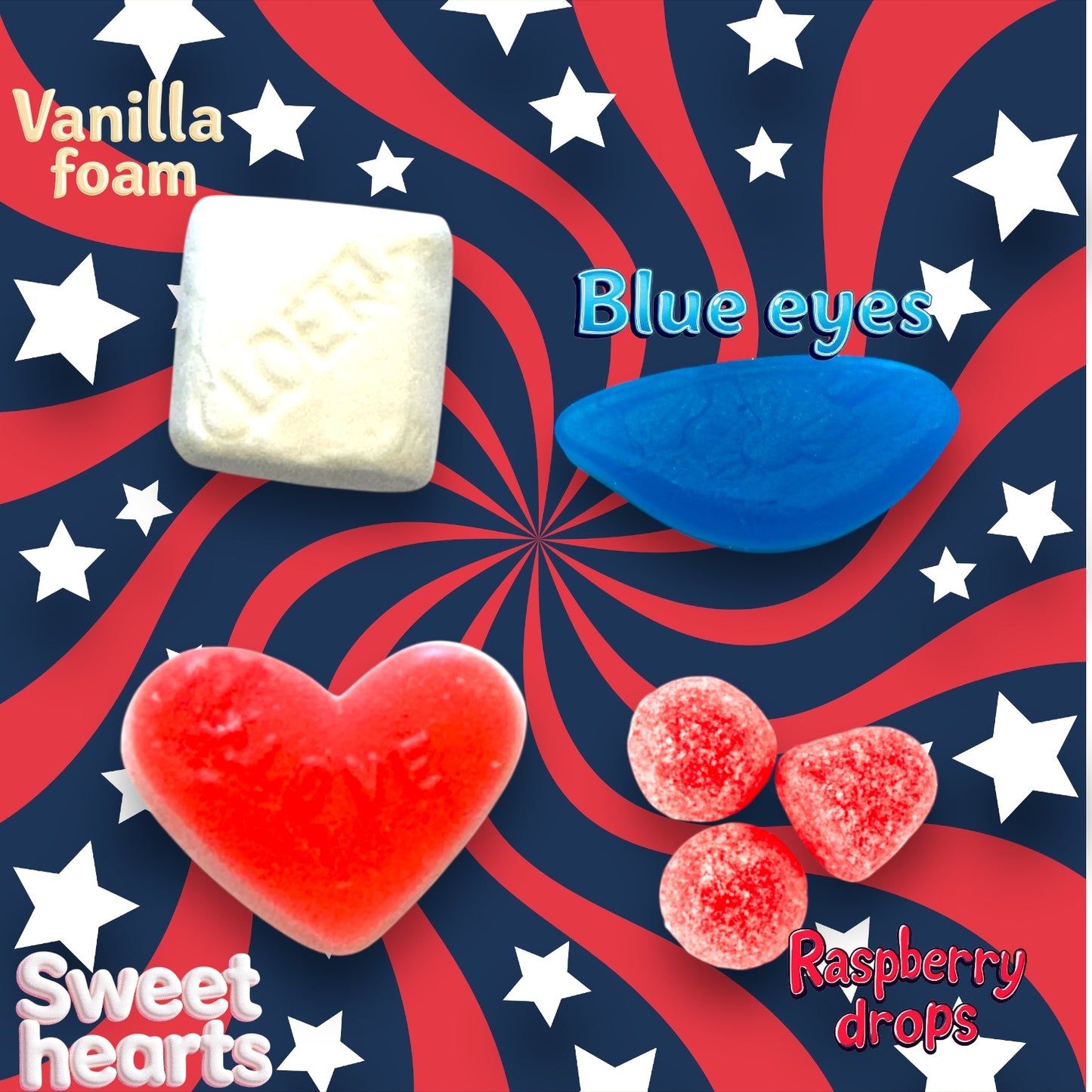 HELLO CANDY 4th of July Sweet Candy Mix