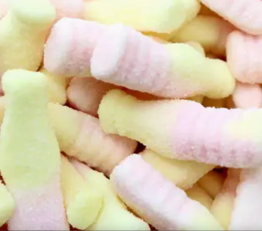 Malaco Swedish Strawberry Banana Fizzypop Bottle