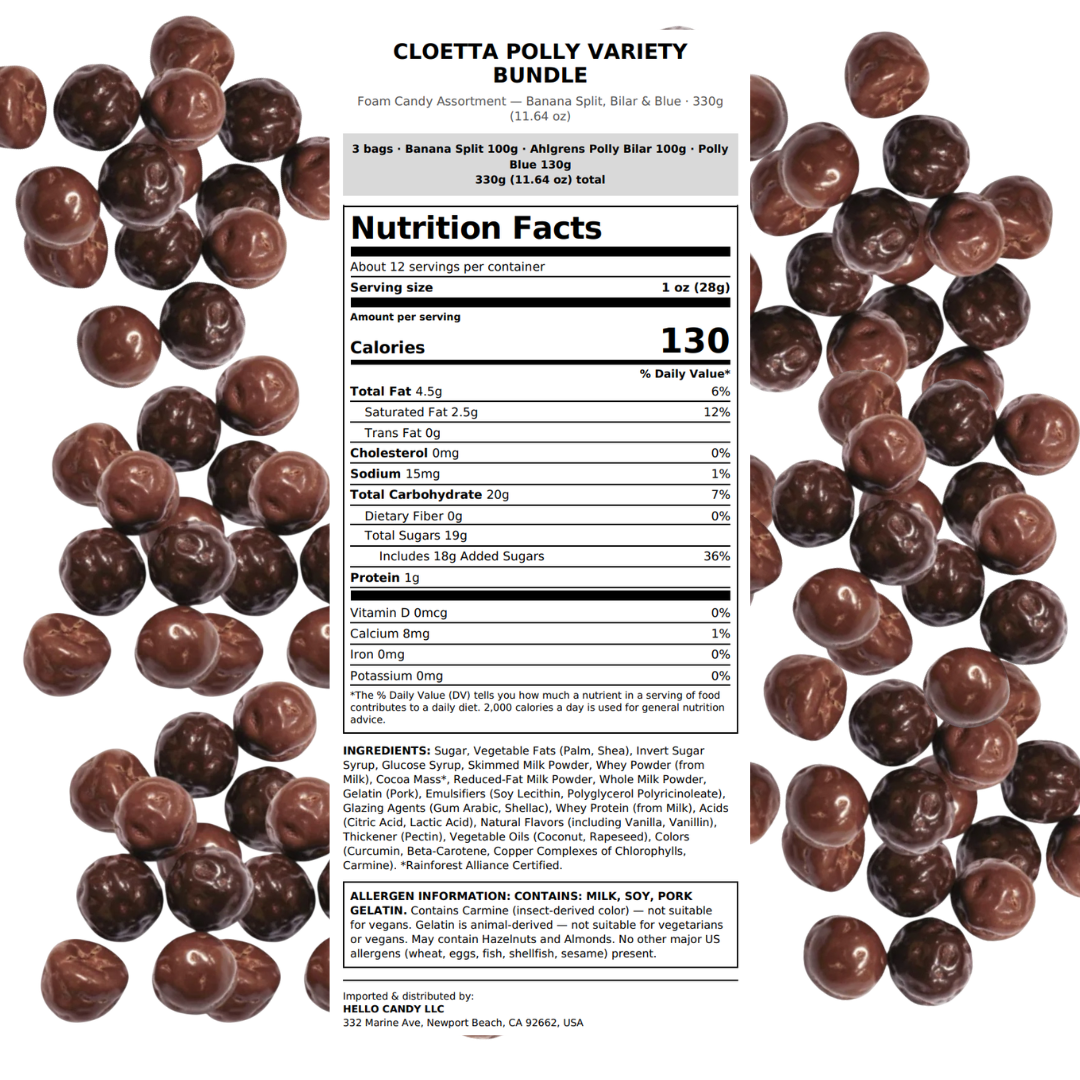 Polly Bundle, 3 bags (3x100g)