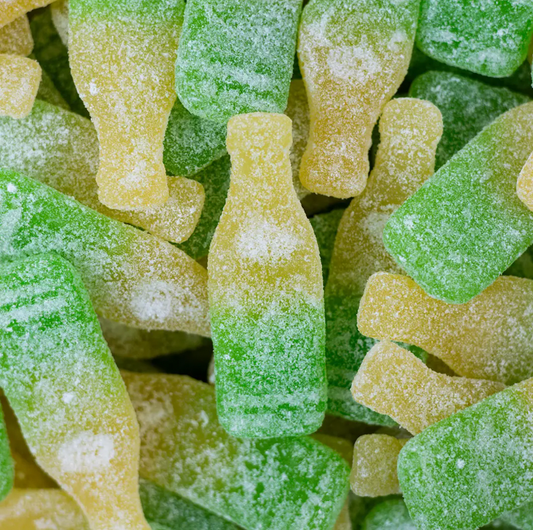 Swedish Sour Pear Soda Bottles